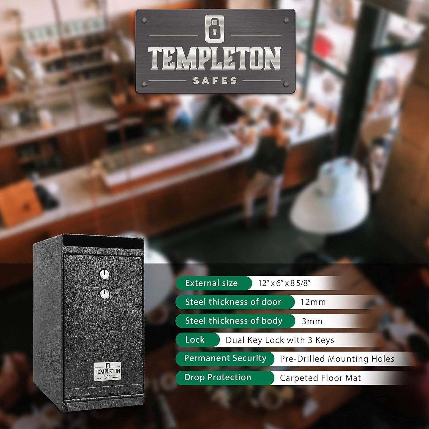 Key Lock Depository Drop Safes (Two - Key)