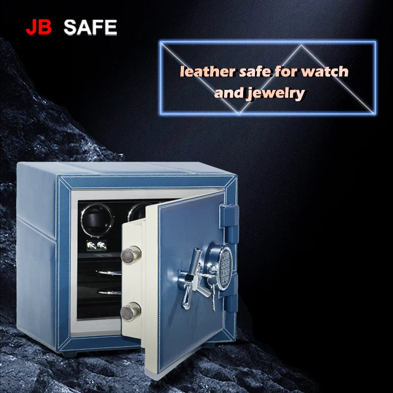 JB Watch Winders & Jewelry Safe Fireproof 2 Jewelry Drawers & 2 Watch Winders