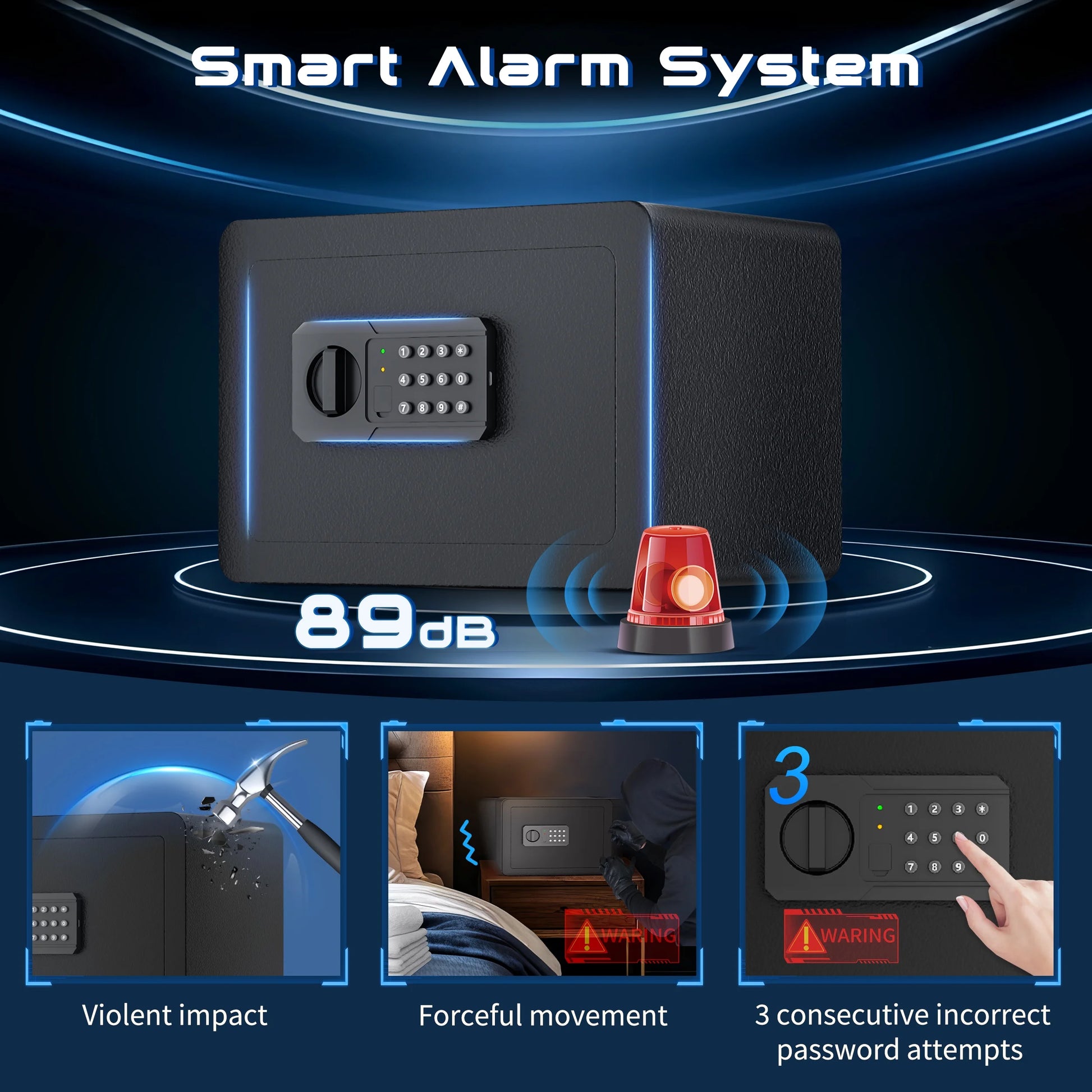1.0 CU. Ft Safe Box with Fireproof Waterproof Safes , Security Home Safe with Fireproof Document Bag, Money Safe for Home Office Hotel